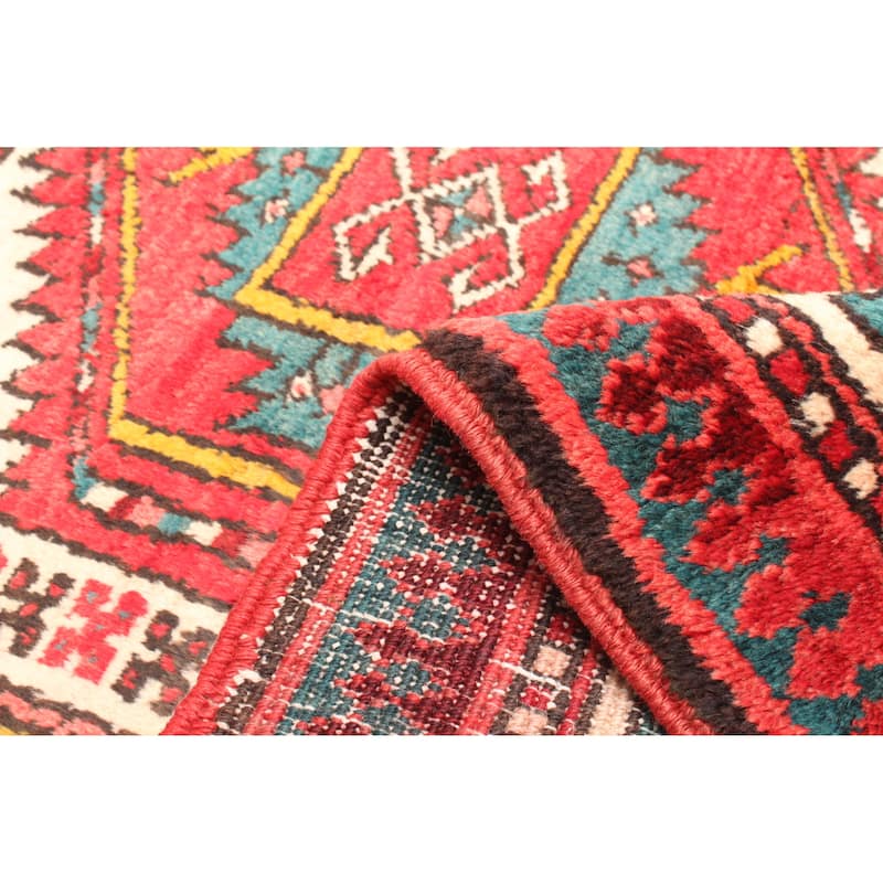 ECARPETGALLERY Hand-knotted Konya Anatolian Red Wool Rug - 3'10 x 11'6