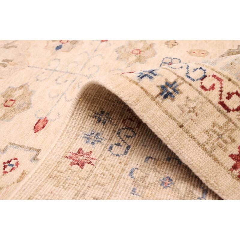 ECARPETGALLERY Hand-knotted Jules Sultane Ivory Wool Rug - 8'1 x 9'11