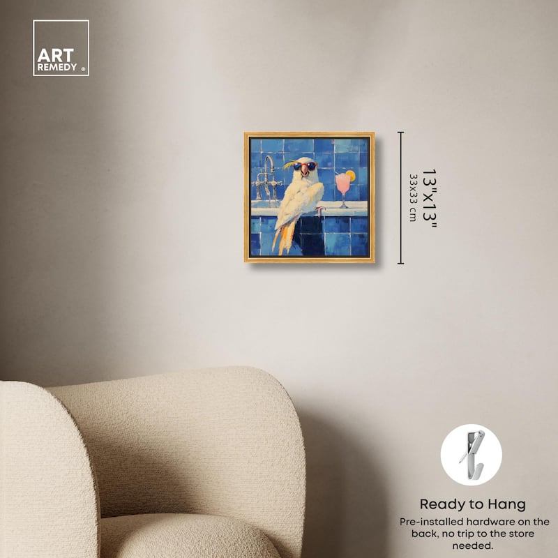 Relaxing Bird Canvas by Art Remedy