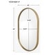 preview thumbnail 3 of 5, Uttermost Varina 32" x 20" Oval Sleek Vanity Bathroom Wall Mirror