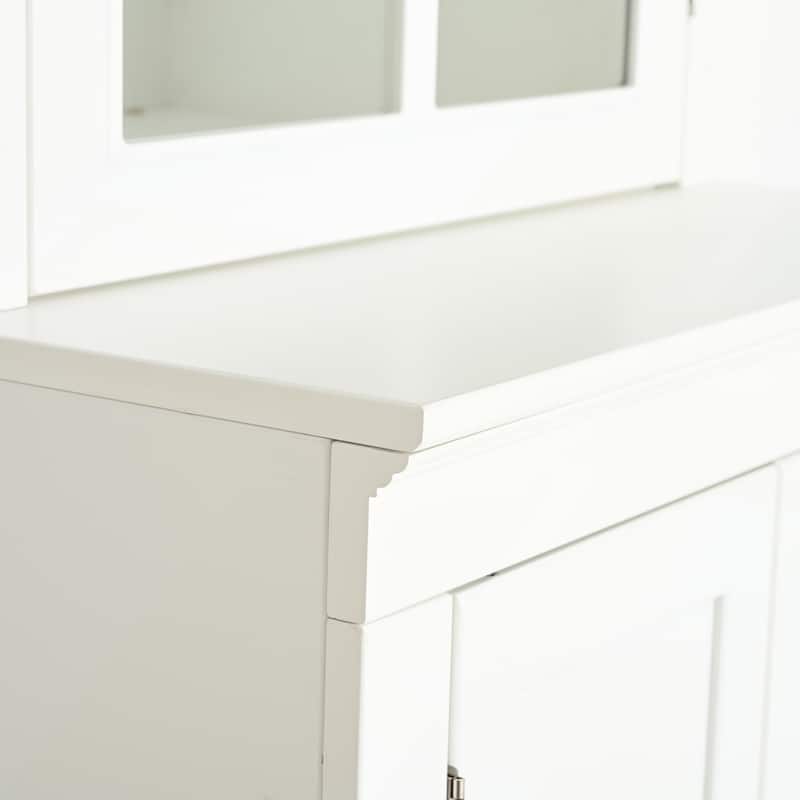 75.25in Tall Display Cabinet with Single Tempered Glass Door