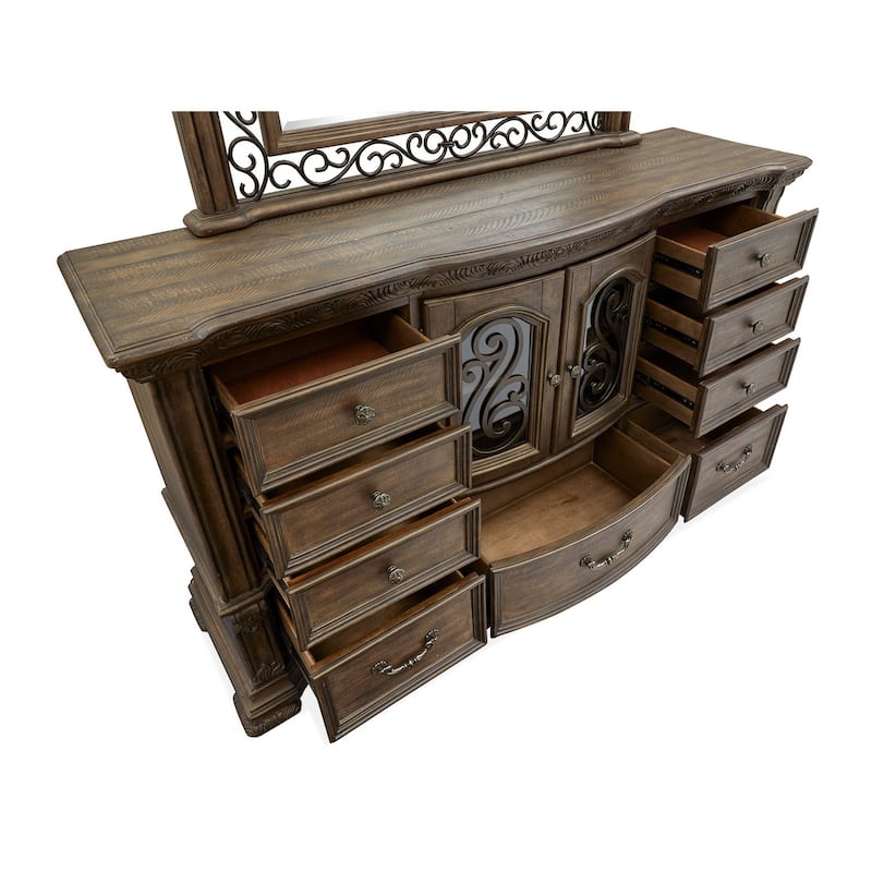 Magnussen Home Durango Willadeene Brown Drawer Dresser