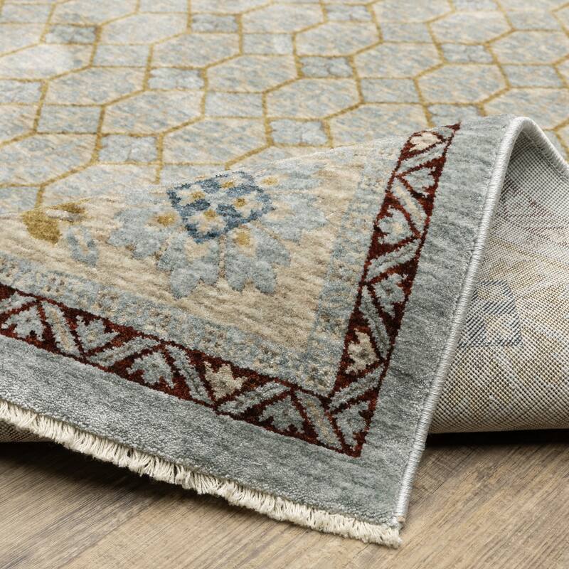 Style Haven Caiden Traditional Mosaic Center Area Rug