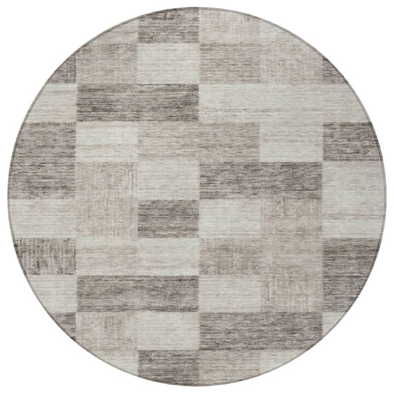 HomeRoots Geometric Transitional Rectangle Outdoor Rug