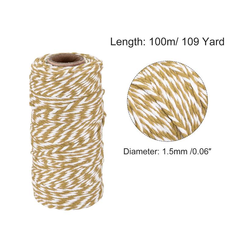 Twine Packing String Cotton Twine Rope for Gift Wrapping, Christmas