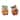 Pumpkin Owl (Set of 2) 6.75"H, 7"H Terra Cotta - 5"L x 4.25"W x 7"H