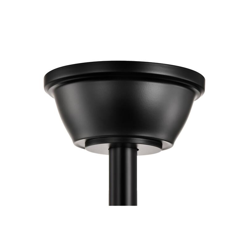 Matte Black 52 in. Indoor 5-Blade Reversible Ceiling Fan with Light Kit and Pull Chain
