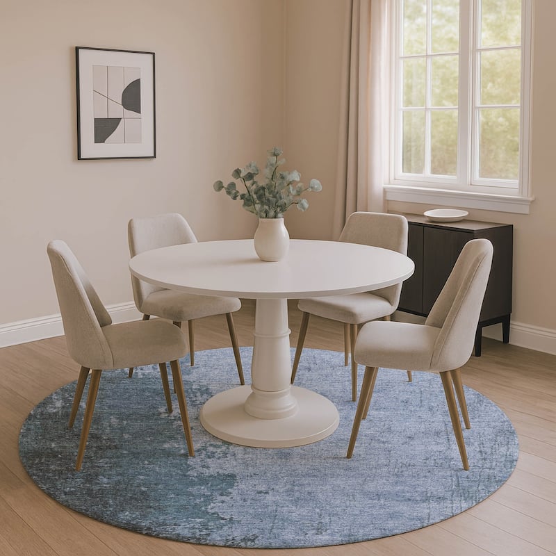 Premium Washable Super Soft Mayfield Rug - Blue - 8' x 8'