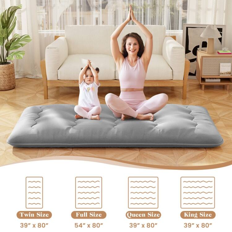 Roll Up Floor Mattress for Camping and Home Use