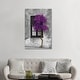 preview thumbnail 10 of 11, iCanvas "Tree in Front of Window Purple Pop" Canvas Print 48x32x1.5