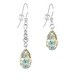 preview thumbnail 3 of 8, Handmade Jewelry by Dawn Crystal Aurora Borealis Long or Short Teardrop Pear Earrings (USA)