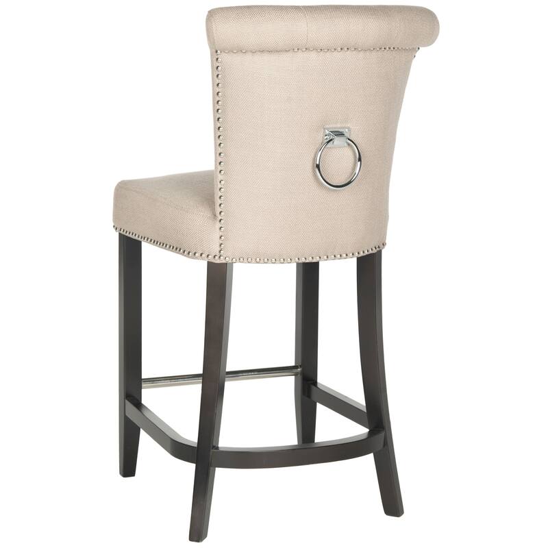 SAFAVIEH Deedee Charcoal Ring Counter Stool - 19.6" x 24.2" x 39.8" - 20Wx24Dx40H