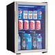 preview thumbnail 1 of 5, Danby 18 Inch Wide 95 Can Capacity Free Standing Beverage Center with Black / Stainless Steel