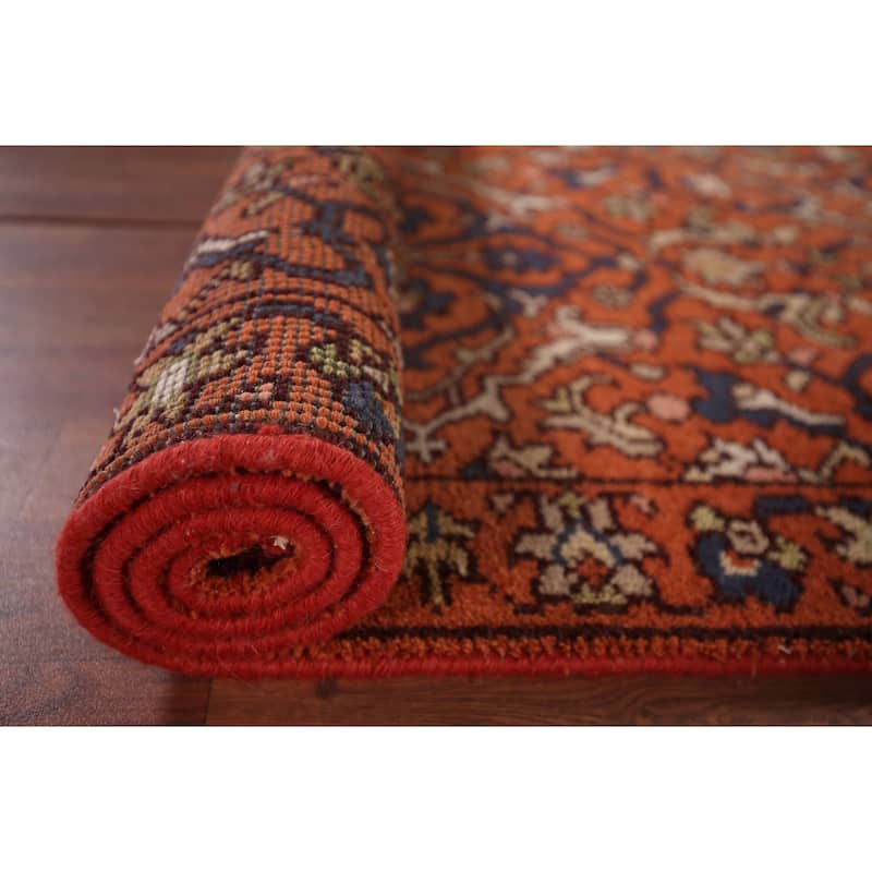 All-Over Orange Kazak Oriental Accent Rug Handmade Wool Carpet - 2'8"x 6'0"