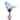 Exhart Solar Pearlized Hand Blown Glass Bird Garden Stake, 6 by 31 Inches
