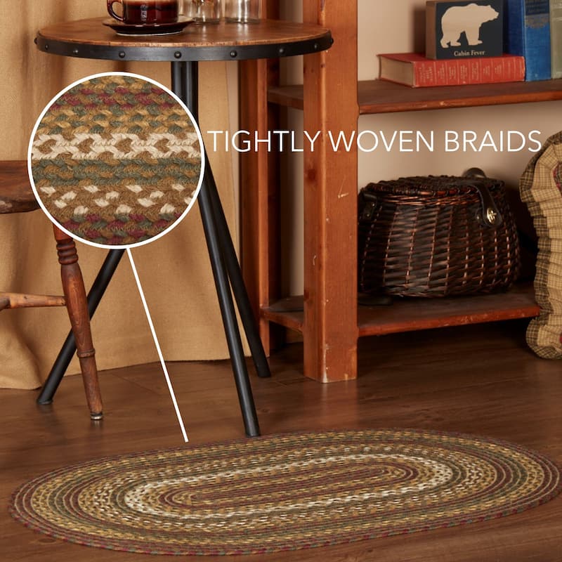 Tea Cabin Jute Rug Oval w/ Pad 24x36 - 2' x 3' Oval