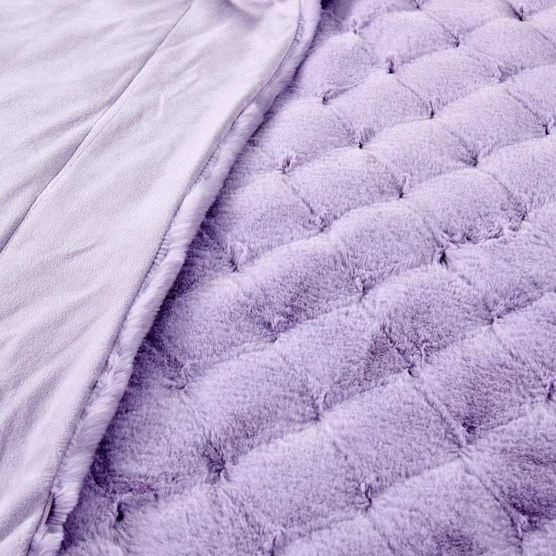 Christmas jacquard imitativerabbit fauxfur throw 50"x60"
