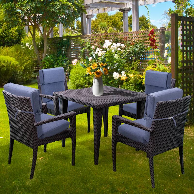 Aoodor Patio High Back Chair Cushions Set of 2