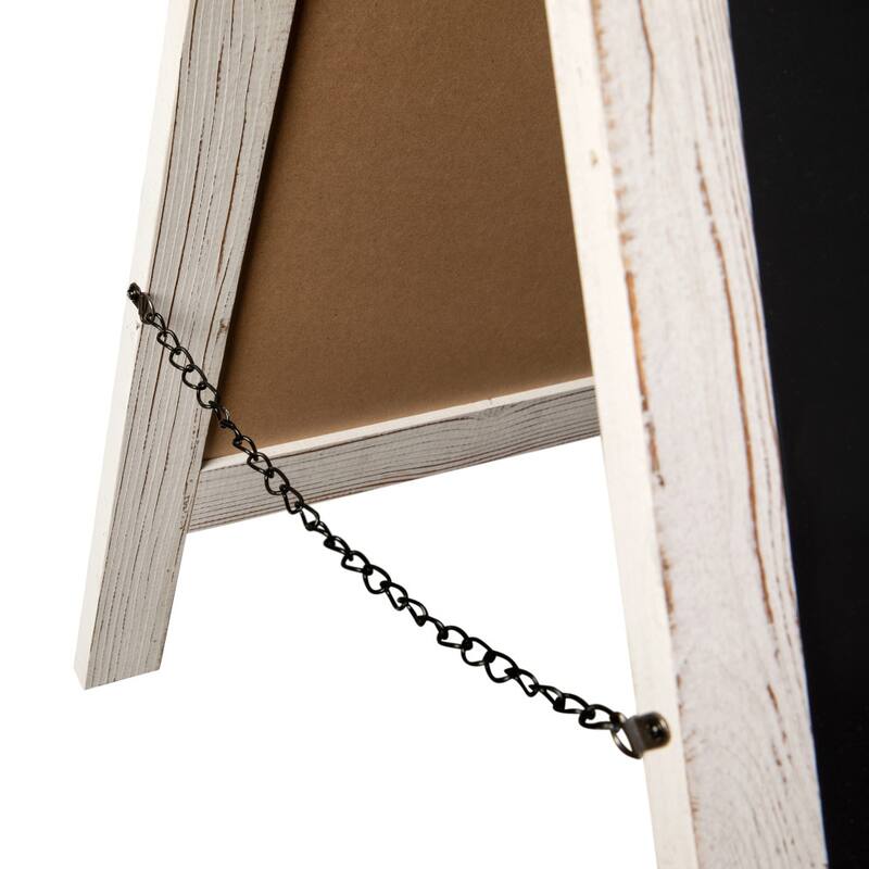 Wood A-Frame Magnetic Chalkboard Set-Markers, Stencils, and Magnets