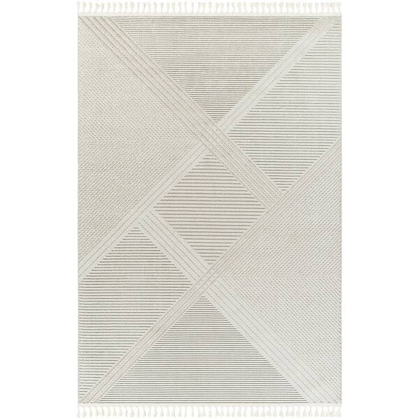 slide 2 of 5, Livabliss Finland Modern & Contemporary Diamond Area Rug Off-White/Cream - 2' 3" x 3' 9"
