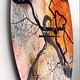 preview thumbnail 3 of 8, Designart 'Surrealistic trees with red sun' Oversized Modern Wall CLock