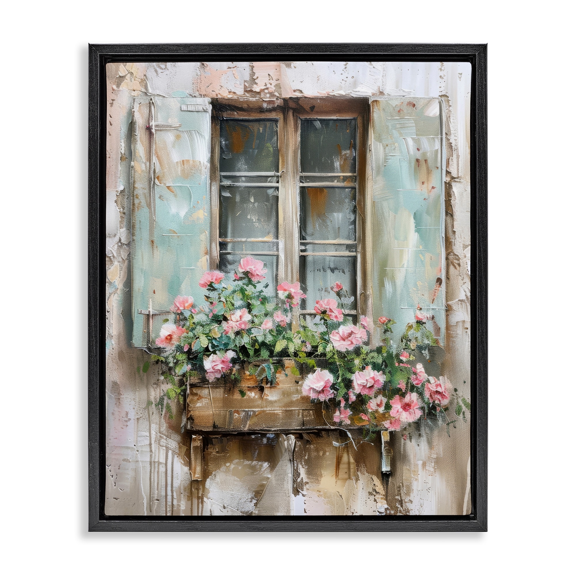 Stupell French Country Window Framed Floater Canvas Wall Art Design By Arlington Prints