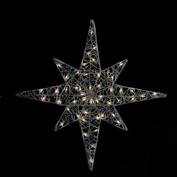 Shop 36 Lighted White Glitter Star Of Bethlehem Christmas Outdoor