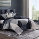 preview thumbnail 2 of 6, Bebejan Geo Fusion 200 Thread Count 100% Cotton Sateen 5 Piece Reversible Comforter Set