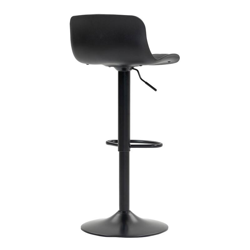 Adjustable Swivel Bar Stools Set of 2 - Modern Counter Height Kitchen Island Chairs with Back Support