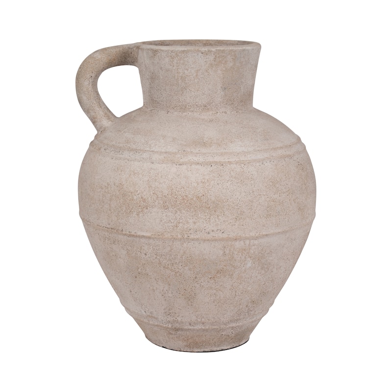 Sagebrook Home Elegant Ceramic Vase - Timeless Tabletop Accent Piece, Single Pack