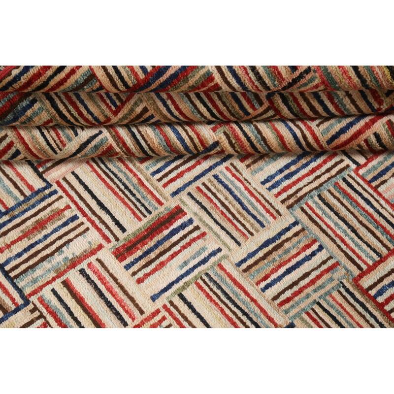 Gabbeh Kashkoli Area Rug Wool Hand-knotted Contemporary Foyer Carpet - 4'7" x 6'3"