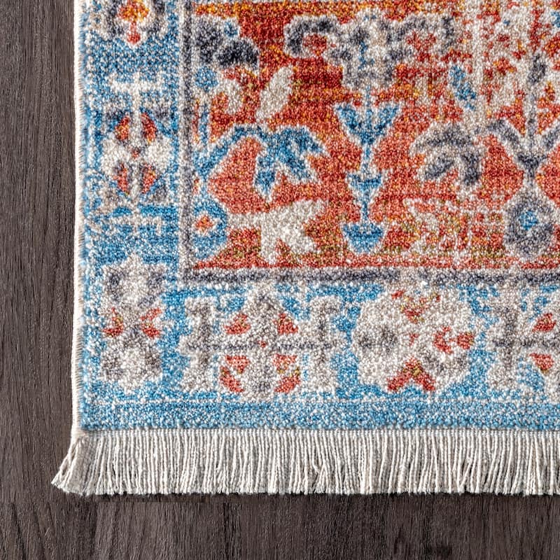 Nuloom Farley Medallion Fringe Area Rug