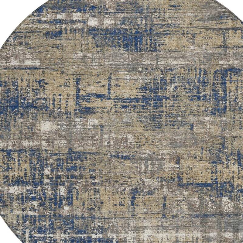 HomeRoots Geometric Transitional Rectangle Outdoor Rug