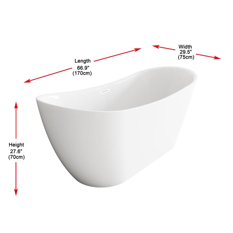 Morris Bathtub in Glossy White