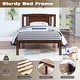 preview thumbnail 53 of 63, Platform Bed Simple Wood Bed Frame with Headboard Slat Support No Box Spring Needed Bedroom Kids Bed Platform Bed Frame