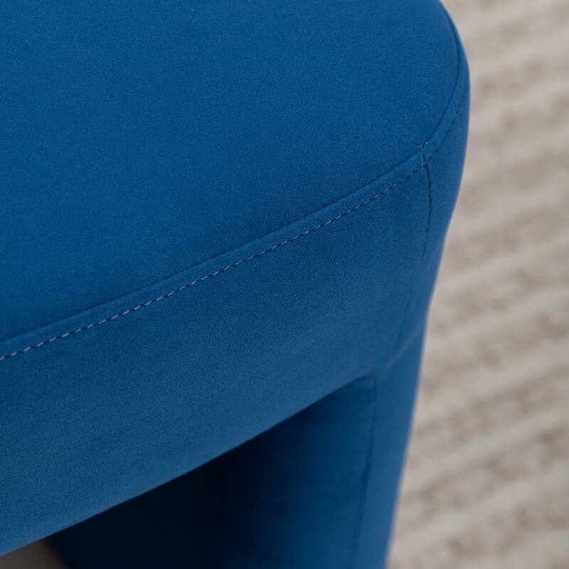 SEYNAR Modern Velvet Upholstered Armless Dining Chair Set of 6