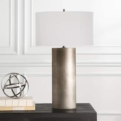 Tapered Silhouette Table Lamp with Oval Drum Shade - 32.5"
