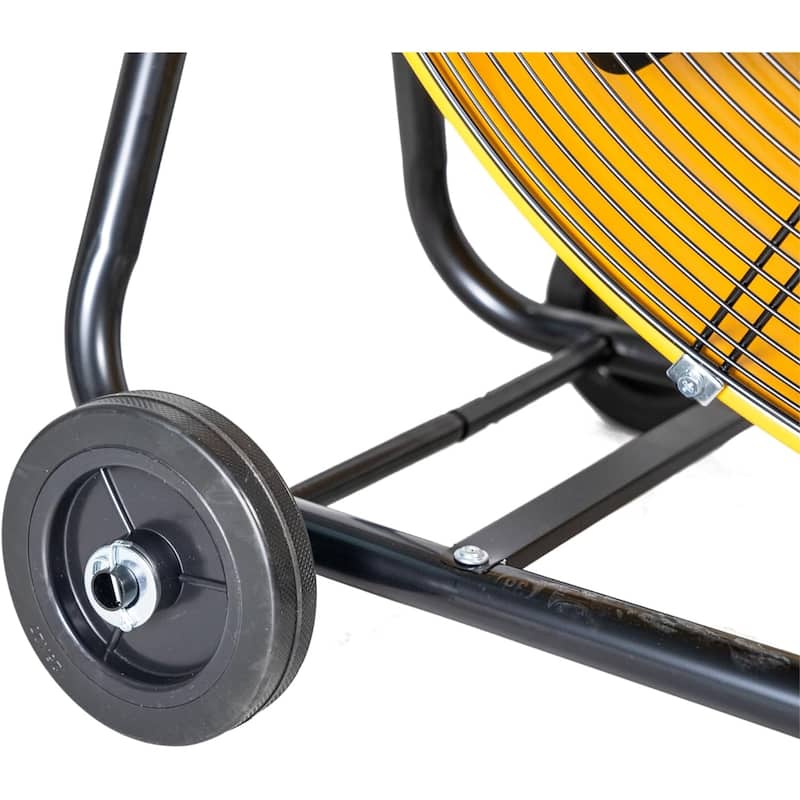 iLiving 30 Inches 12350 CFM Heavy Duty High Velocity Barrel Floor Drum Fan with DC Brushless Motor, Stepless Speed Adjustment