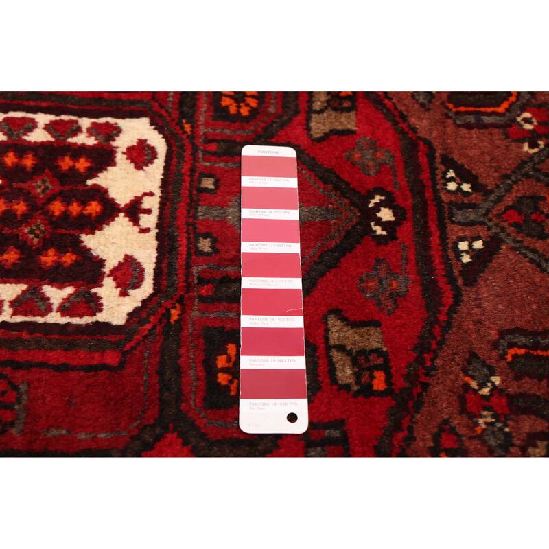 ECARPETGALLERY Hand-knotted Andelz Red Wool Rug - 3'2 x 6'9