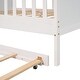 preview thumbnail 20 of 24, Full Size House Bed Wood Bed With Twin Size Trundle,Sturdy Construction for Bedroom