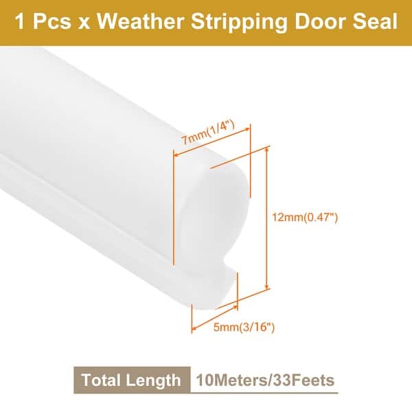 Wide Bulb Bubble Kerf Mount Weatherstrip Seal for Windows - Bed Bath ...