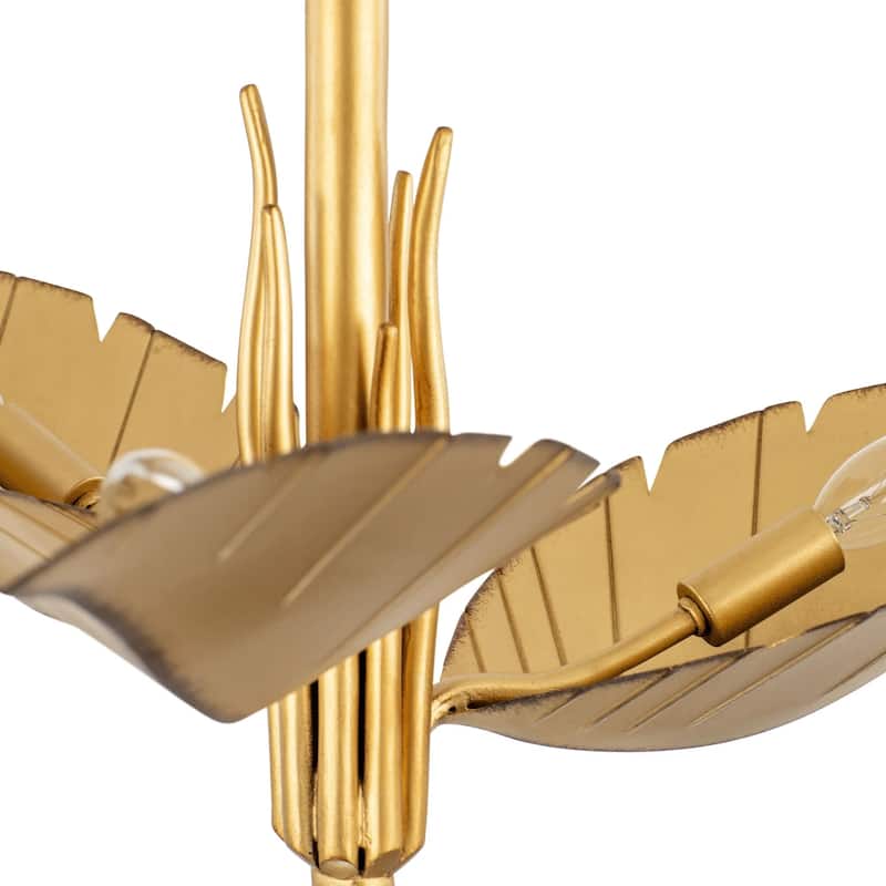 Banana Leaf 3-Light 24-Inch Tropical Ceiling Light