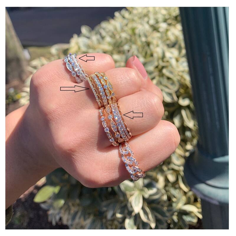 Joelle Collection Diamond Ring 14K Gold 1/8ct TDW Diamond Band