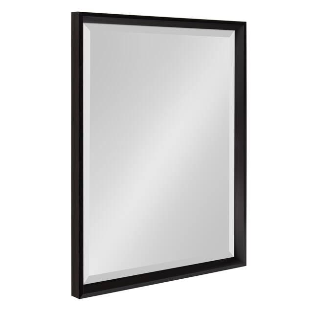 Kate and Laurel Calter Glam Framed Wall Mirror - 19.5x25.5 - Black