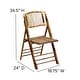 preview thumbnail 7 of 12, Bamboo Wood Event Folding Chairs (Set of 4)
