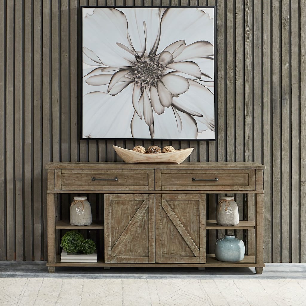 Liberty Furniture Parkland Falls Weathered Taupe Sofa Table