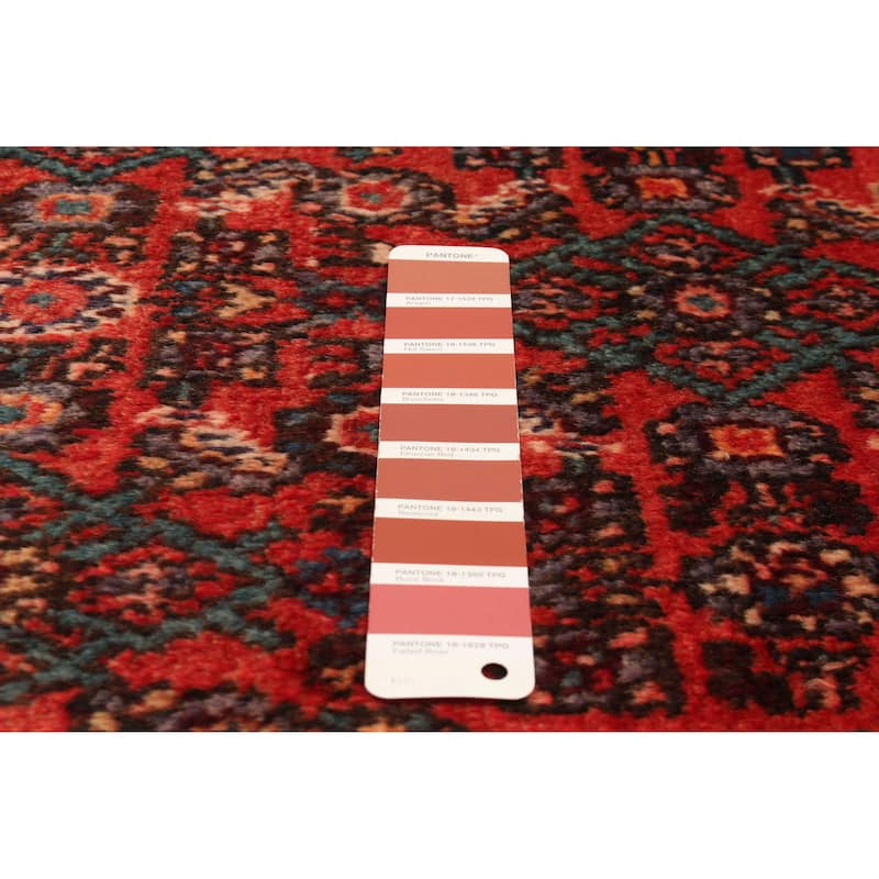 ECARPETGALLERY Hand-knotted Andelz Red Wool Rug - 4'4 x 7'4