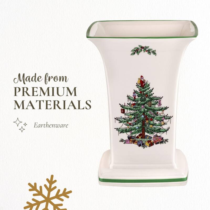 Spode Christmas Tree Square Vase