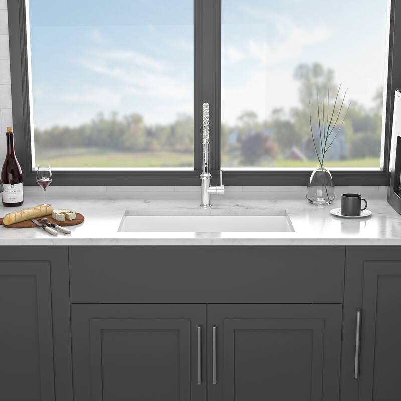 Undermount Single Bowl Ceramic Kitchen Sink