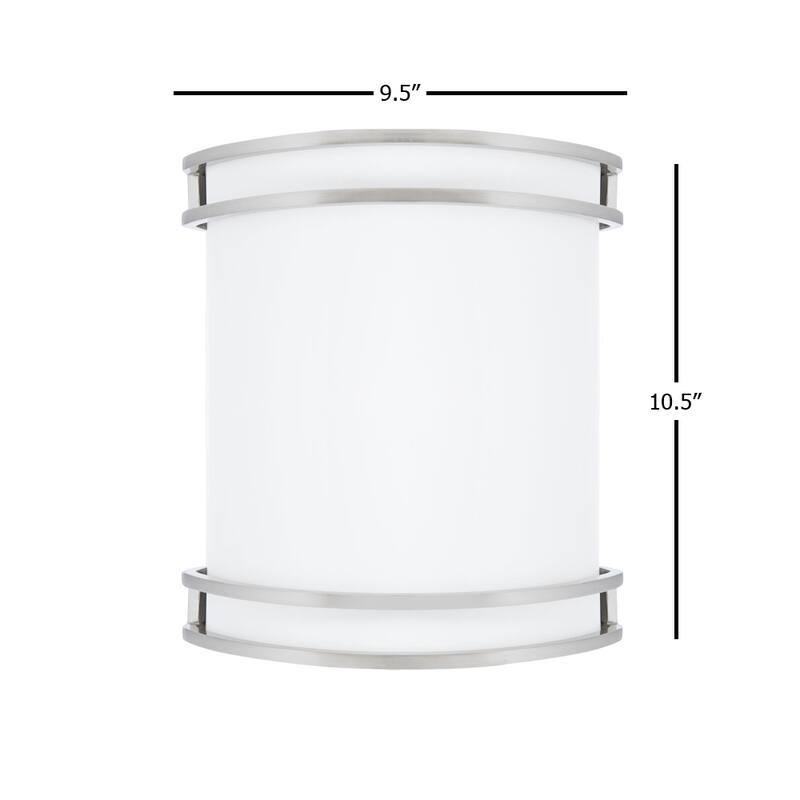Amax Lighting 15W Metal with 120 Volts LED Wall Sconce Brush Nickel - Brushed Nickel
